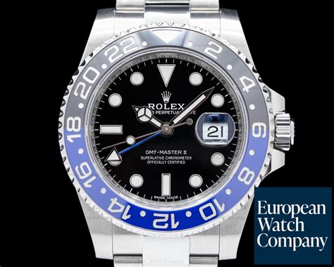 rolex gmt batman leather strap|Rolex Batman 116710.